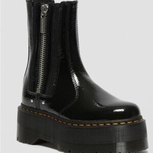 Dr. Martens Glossy Black Platform Boots